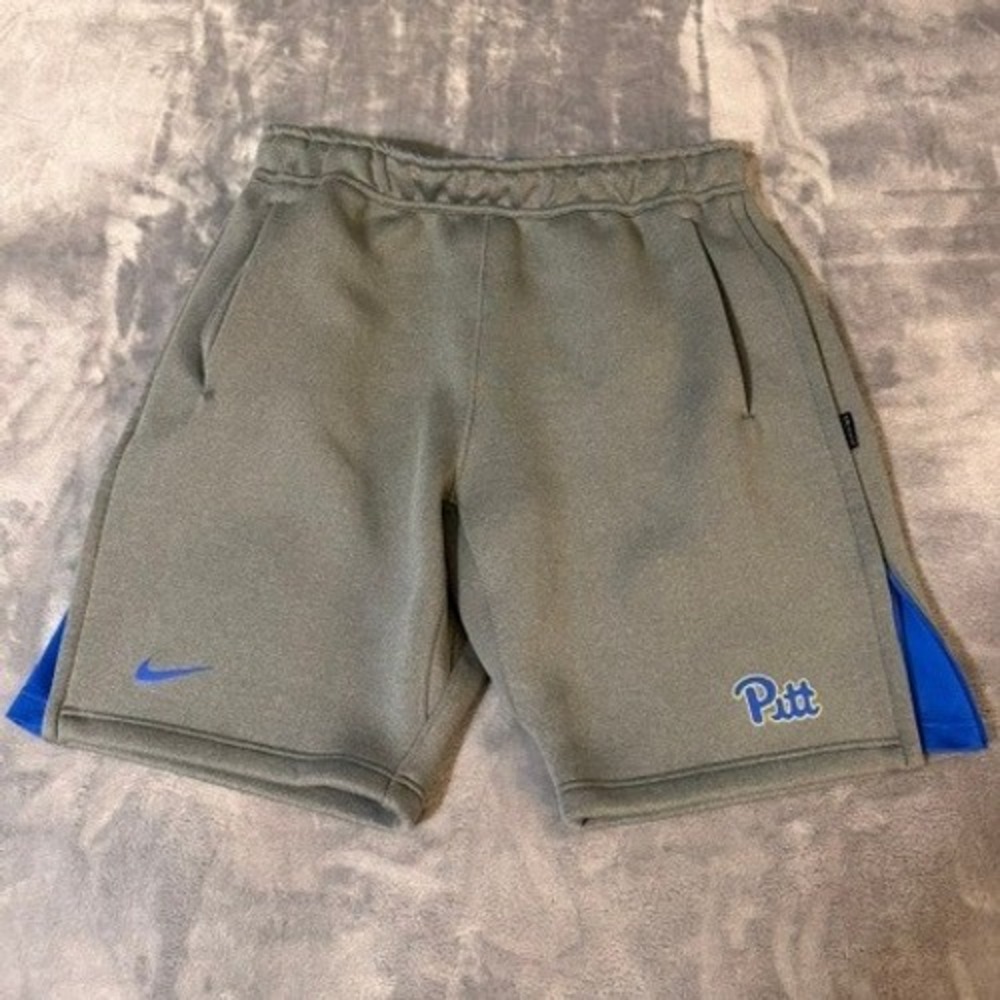 Nike Shorts Mens L Gray Pitt Panthers Dri-FIT On-Field Athletic Side Zip Vents